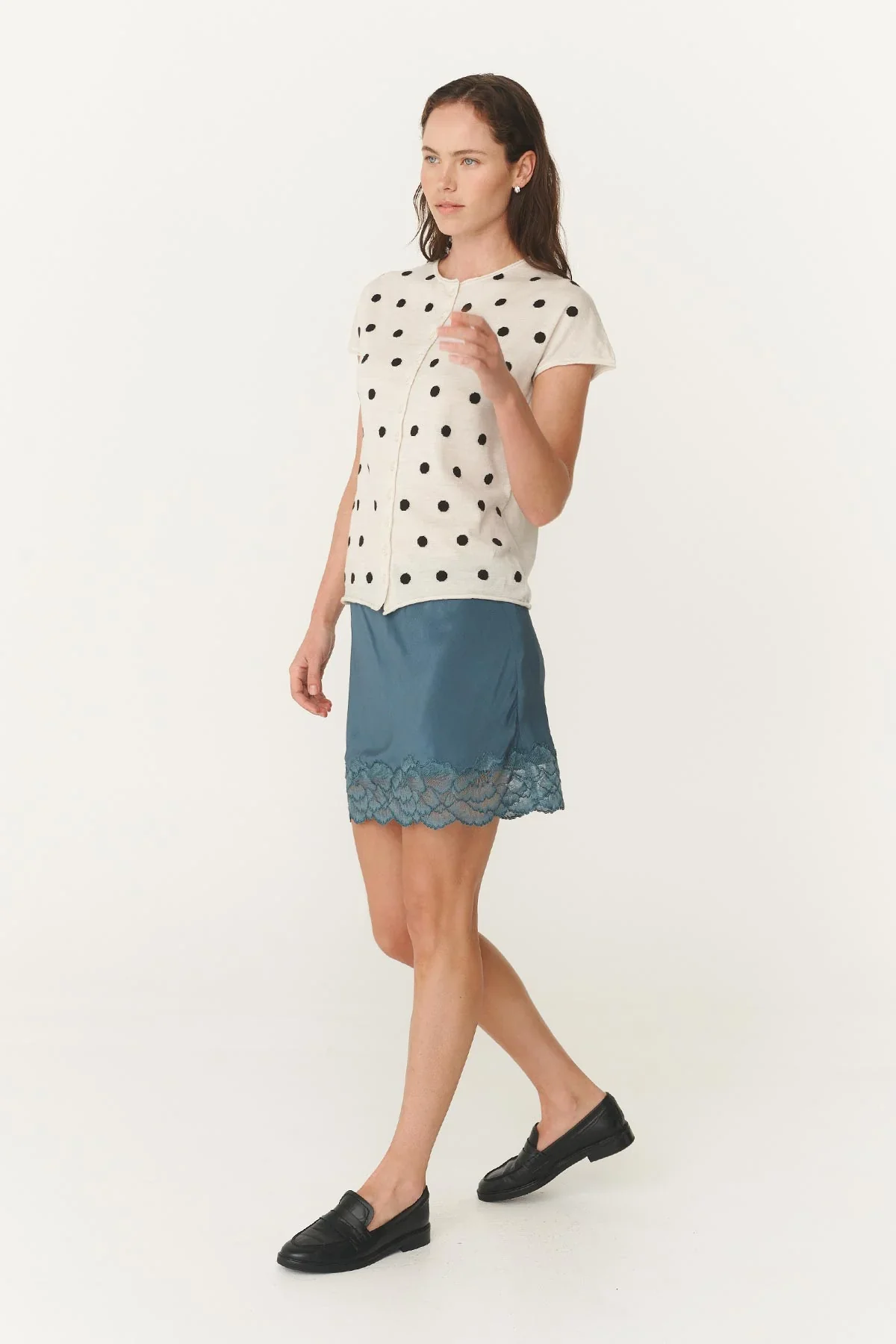 Marina Silk Mini Skirt | ROWIE - Image 3