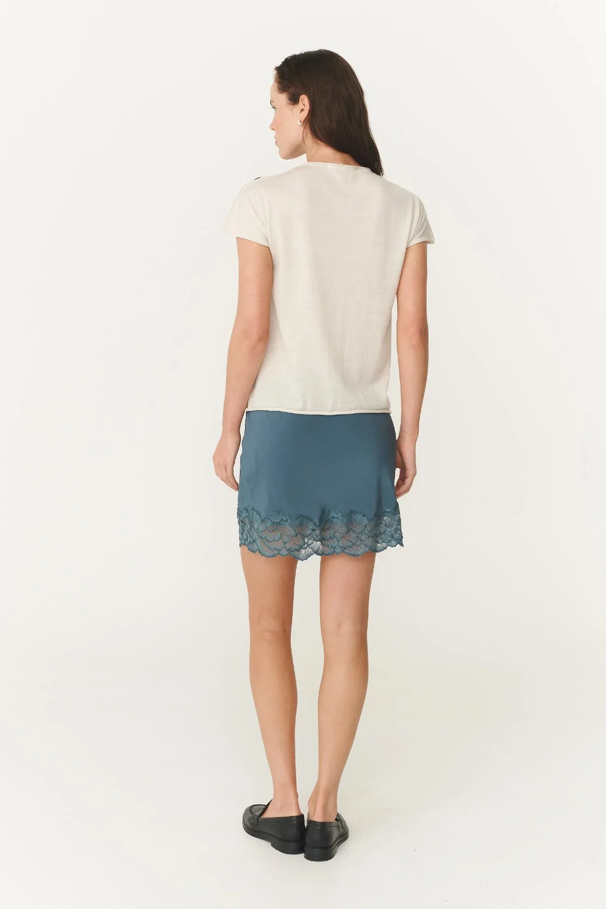 Marina Silk Mini Skirt | ROWIE - Image 4