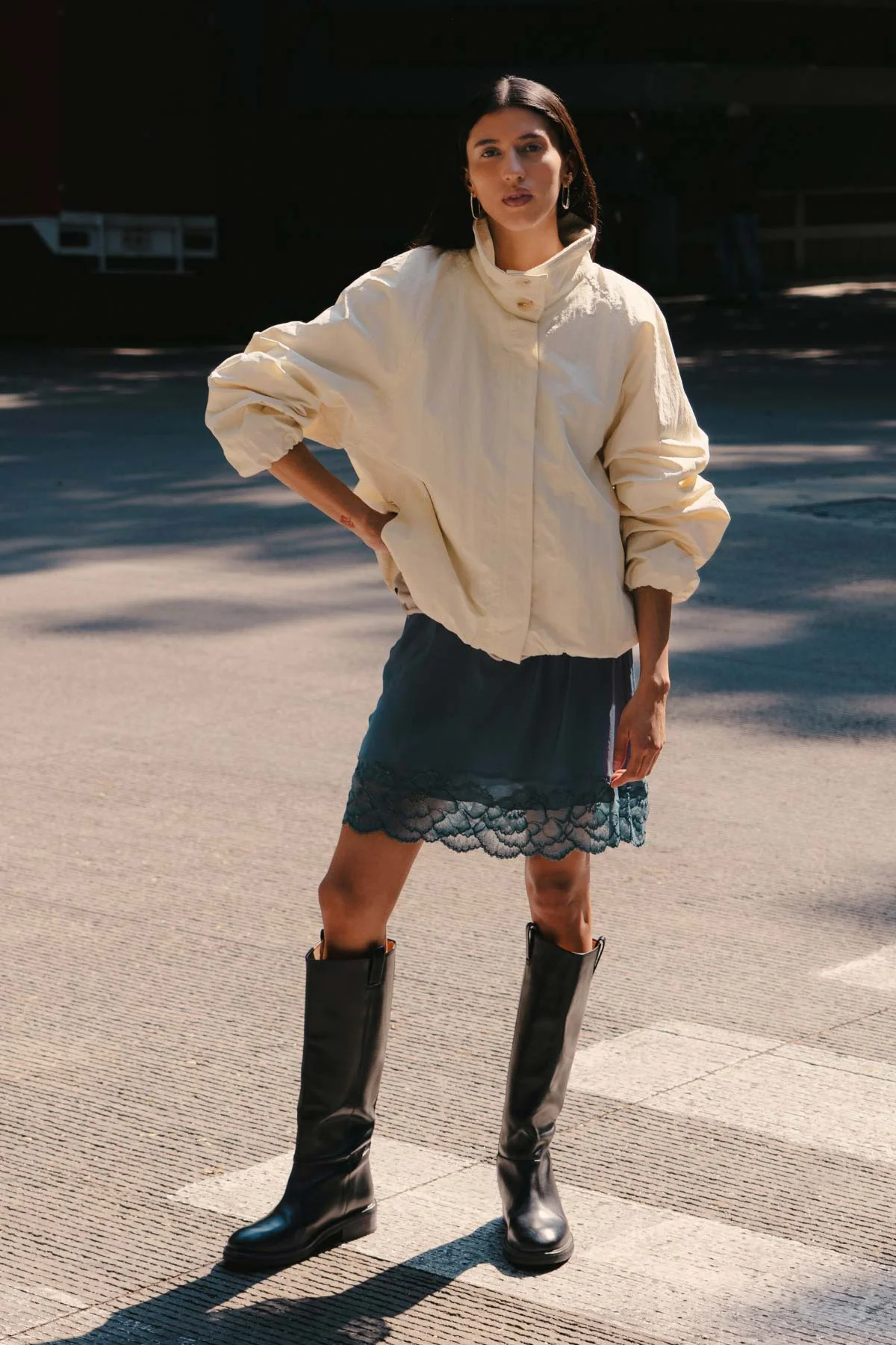 Marina Silk Mini Skirt | ROWIE - Image 6