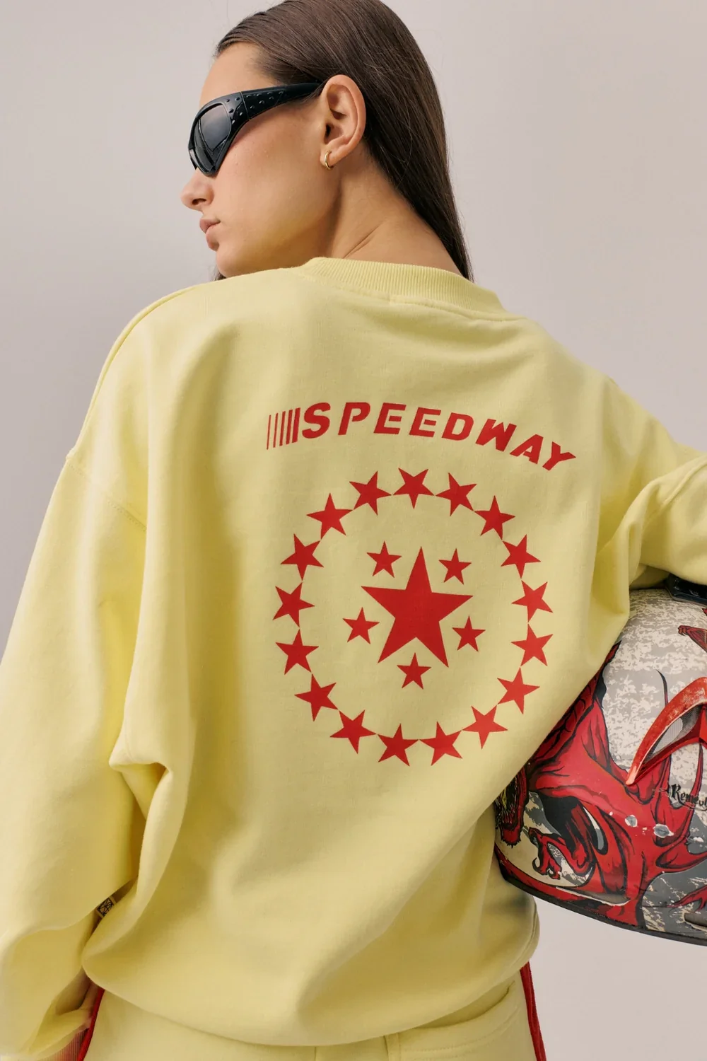 Speedy Sweatshirt Yellow Iris | Araminta James - Image 4